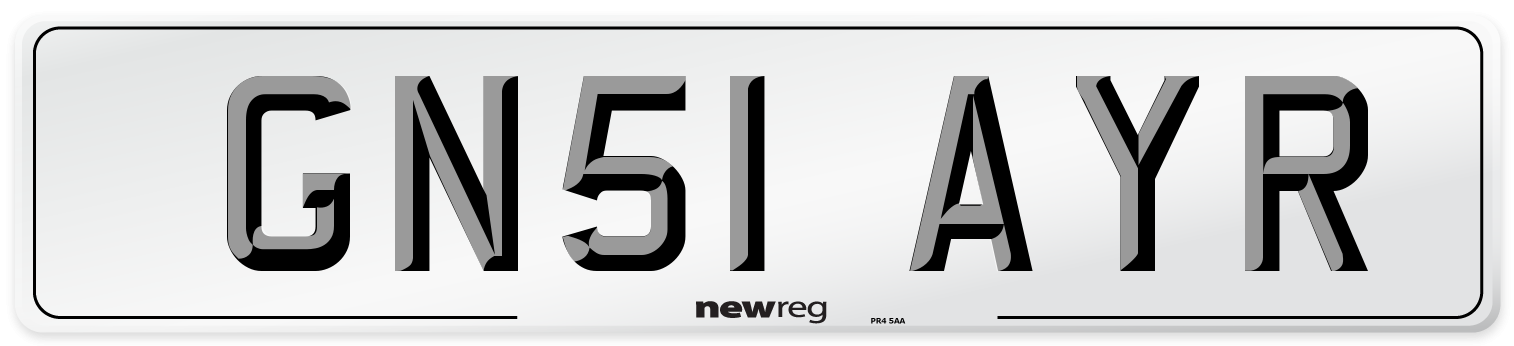 GN51 AYR Number Plate from New Reg